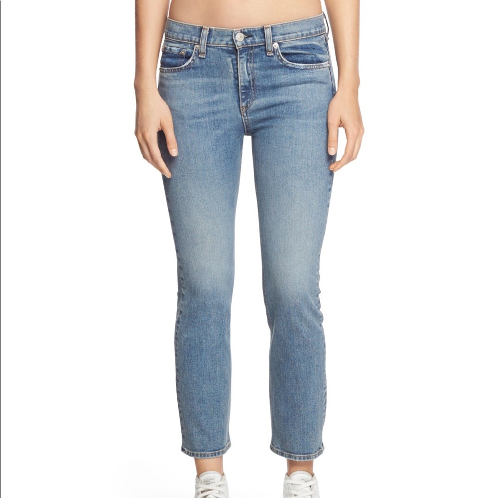 Rag & Bone 10 Inch Stove Pipe Jeans Size 25